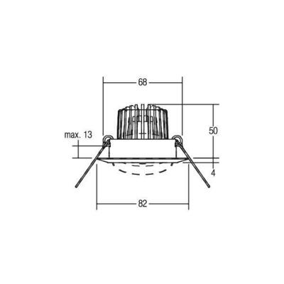 Brumberg Leuchten LED-Einbaustrahler 230V 3000K weiss 38304073