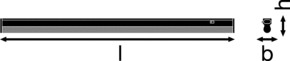 Ledvance LED-Lichtleiste m.Schalter 3000K LNCOMPSWITCH6008W 3K