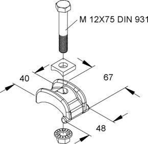 Niedax Spannpratze SPPM 30 F (1Paar)