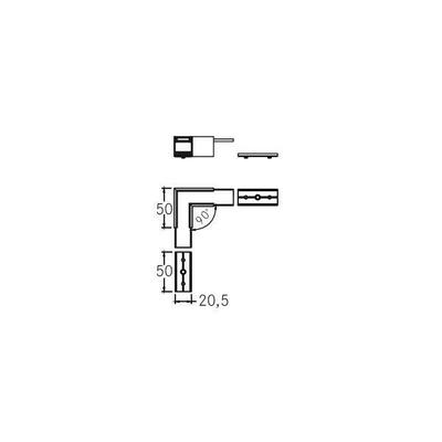 Brumberg Leuchten L-Verbinder schwarz 53059080