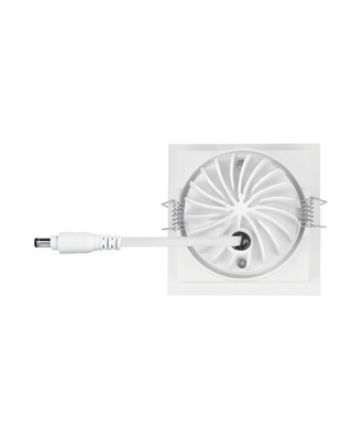 Ledvance LED-Einbaustrahler 3000K schwarz SPOT SQUARKADJ8W3KWT