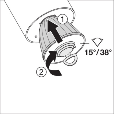 Ledvance LED-Stromschienenstrahler 4000K weiß TRACK SP9555W4K90RWT