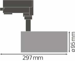 Ledvance LED-Stromschienenstrahler 3000K schwarz TRACK SP9555W3K90RBK
