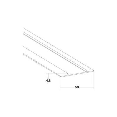 Brumberg Leuchten Alu-Abdeckprofil 2000mm silber 53081260