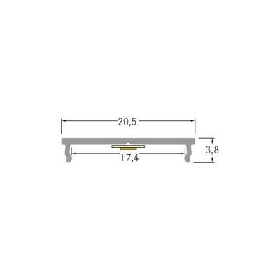 Brumberg Leuchten Alu-Abdeckprofil 2000mm silber 53756260