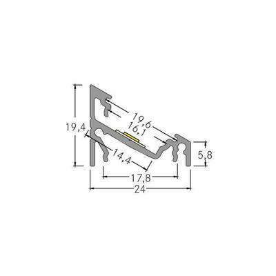 Brumberg Leuchten LED-Eckprofilset schwarz 1000mm 53911080