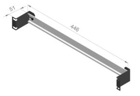 Enoc 19Zoll Montageschiene DIN FPO