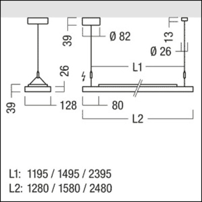 Zumtobel Group LED-Pendelleuchte 3000K CLEVO ID #42186131