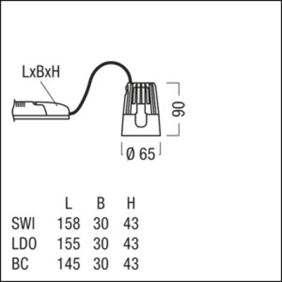 Zumtobel Group LED-Lichtmodul weiß, 3000K DIAMO MD #60210970
