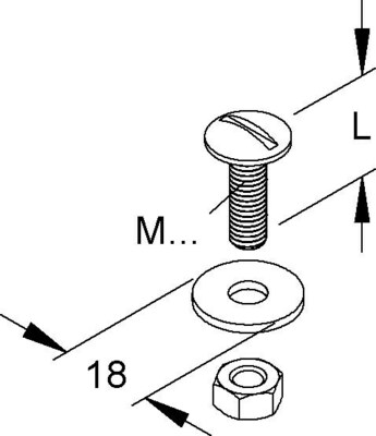 Niedax Schraube FKM 6X16 E4