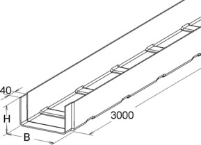 Niedax GFK-Kabelrinne KK 110.400