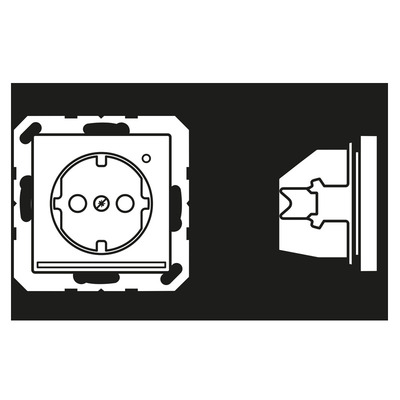 Jung SCHUKO-Steckdose 16A 250V LED-Orient.licht weiß A 1520-O CH LNW