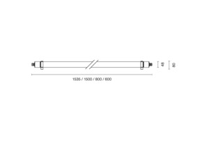 Lichtline LED-Feuchtraumleuchte rot 811515320017