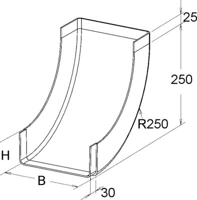 Niedax GFK-Rinnensteigbogen KKBI 50.200