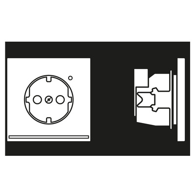 Jung SCHUKO-Steckdose 16A 250V LED-Orient.licht weiß LS 1520-O LG LNW