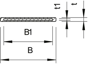 OBO Bettermann Vertr Spannband 15x0,5 stein/gr SBR 15 FSK