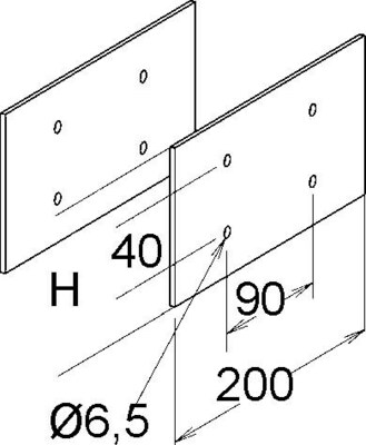 Niedax GFK-Stoßverbinder KKGH 110 (1Paar)