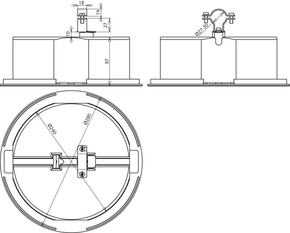 DEHN Dachleitungshalter mit Grundplatte DLHZS27V2A8.5#253334
