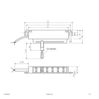 EVN Lichttechnik 6-fach-Verteiler 350-700mA IP20 P-LEDAMP006
