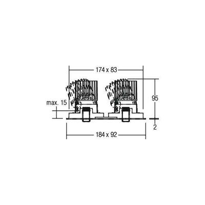 Brumberg Leuchten LED-Einbauleuchte 350mA 3000K weiß 12613173