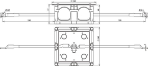 DEHN UP-Trennstellenkasten 160x160x68mm TSK140X140V2AAL16CU