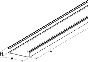 Niedax GFK-Kabelrinne KP 80.100