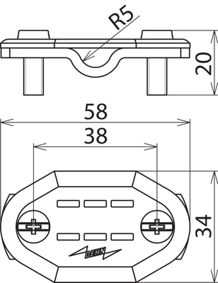 DEHN Nummernschild Al, Ül Rd 7-10/Fl 30 NST710FL30ONAL