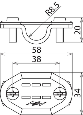 DEHN Nummernschild Al, Ül Rd 16 SET NST16ONAL
