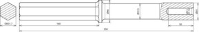 DEHN Hammereinsatz f. TE D 20mm L 300mm HETE20SW32VHACSTBLAN