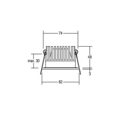 Brumberg Leuchten LED-Einbaustrahler 230V,12W,d2w,dim.Ph 39116073