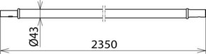 DEHN Handhabeverlängerung m. Steckkupplung HV STK 43 2350