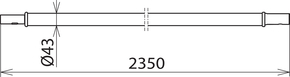 DEHN Handhabeverlängerung m. Steckkupplung HV STK 43 2350