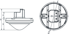 Theben Präsenzmelder für Deckenm., weiß theRondaS360-100UPWH