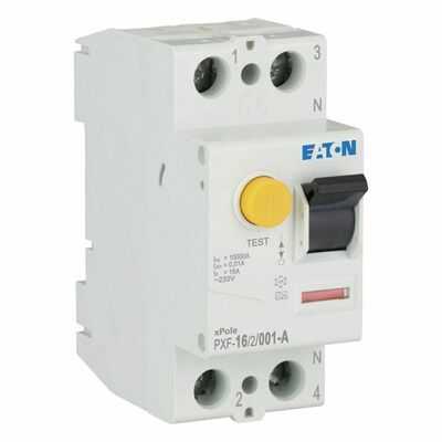 Eaton FI-Schutzschalter 16A 2p, 10mA PXF-16/2/001-A
