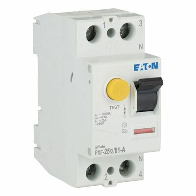 Eaton FI-Schutzschalter 25A 2p, 100mA PXF-25/2/01-A