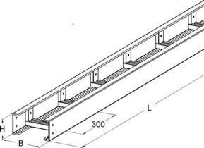Niedax GFK-Kabelleiter UL 100.300/3
