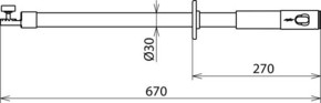 DEHN Isolierstange m. Zahn-u.Steckkupp. IS ZK STK 670