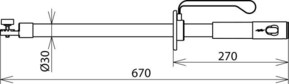 DEHN Isolierstange m. Zahn-u.Steckkupp. IS ZK STK HS 670