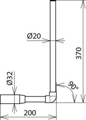 DEHN Prüfsonde 90Grad abgewinkelt PSO M8 W90 PHE