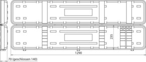 DEHN Kunststoffkoffer 1270x215x140mm leer KKL PHE3 60 110