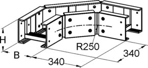 Niedax GFK-Bogen 90Grad ULB 150.700