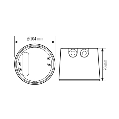 ESYLUX Aufputzdose COMP.APC #EP10426278