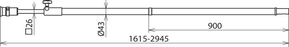 DEHN Teleskop-Erdungsstange m. Steckkupplung ESTC SQL STK 3000