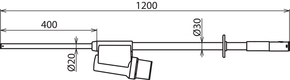 DEHN Spannungsprüfer PHE4 22kV 50Hz Kat. S PHE4 22 S