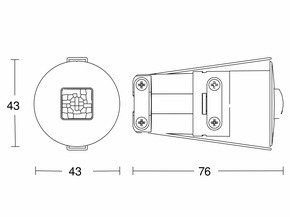 Steinel Präsenzmelder COM1 (on/off) WS DE IR QuattroMICRO COM1