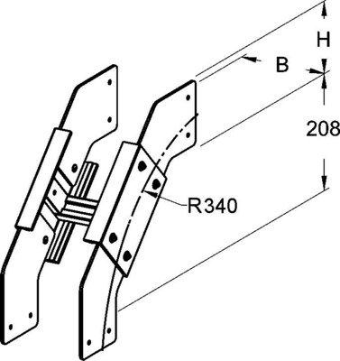 Niedax GFK-Bogen verstärkt ULBA 80.500