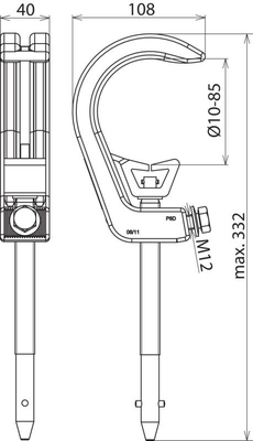 DEHN Phasenschraubklemme D 10-85mm PSK 10 85 SQL