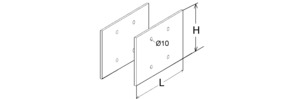 Niedax GFK-Stoßverbinder ULGH 53 (1Paar)