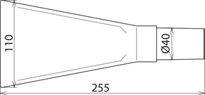 DEHN Flachdüse B 110/L 260 mm FD 110 MS