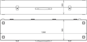 DEHN Kunststoffkoffer m.Haltevorrichtungen KKL TRS MS